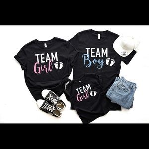 Team girls or team boy t shirt